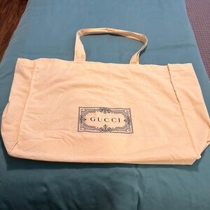 Gucci Beige Canvas Tote
